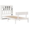 vidaXL Lit biblioth&egrave;que sans matelas blanc 90x190cm bois de pin massif