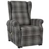 vidaXL Fauteuil de massage Gris Tissu