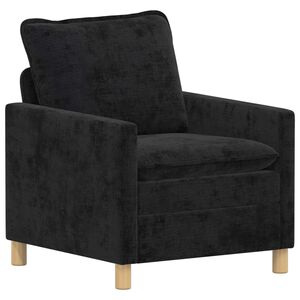 vidaXL Canap&eacute; Noir 76 x 81 x 87,5 cm Polyester