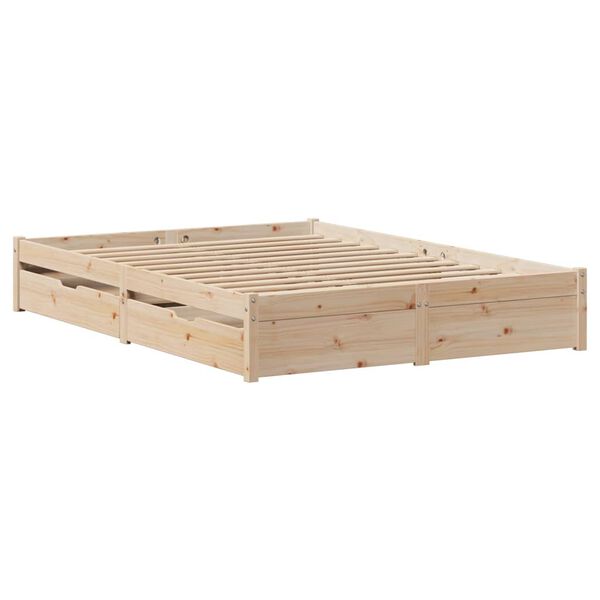 vidaXL Cadre de lit sans matelas 160x200 cm bois massif de pin