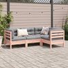 vidaXL Salon de jardin 4 pcs et coussins bois massif sapin de douglas