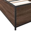 vidaXL Cadre de lit sans matelas ch&ecirc;ne marron 100x200 cm
