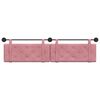 vidaXL T&ecirc;te de lit suspendue Rose 210 x 55 x 5 cm Velours