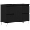 vidaXL Meuble de Lavabo de Salle de Bain Ch&ecirc;ne noir 80 x 33 x 60 cm
