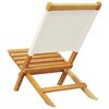 vidaXL Chaises de jardin pliantes lot de 8 tissu et bois massif