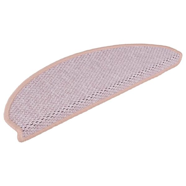 vidaXL Tapis d'escalier autocollants 30 pcs 65x21x4 cm rose