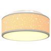 vidaXL Lampe de plafond Gris 30 x 13,5 cm tissu