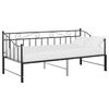 vidaXL Cadre de canapé-lit extensible sans matelas Noir Métal 90x200cm