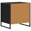 vidaXL Table de chevet avec tiroir 2 pcs Ch&ecirc;ne noir 50 x 39,5 x 50 cm