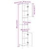 vidaXL Armoire salle de bain ch&ecirc;ne sonoma 30x30x190 cm