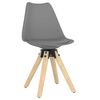 vidaXL Chaises &agrave; manger pivotantes lot de 2 gris PP