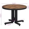 vidaXL Table basse ronde Ø55x40 cm teck de récupération massif