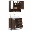 vidaXL Ensemble de meubles de salle de bain 2 pcs Chêne marron