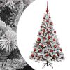 vidaXL Arbre de No&euml;l Artificiel avec Boule 120 cm 150 LED Blanc chaud