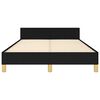 vidaXL Cadre de lit sans matelas noir 120x200 cm tissu