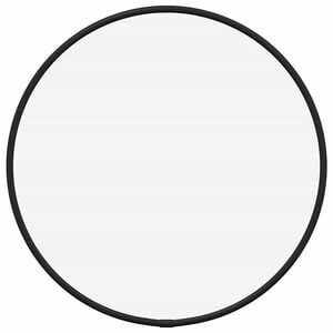 vidaXL Miroir mural Noir &Oslash; 30 cm Rond