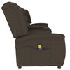 vidaXL Fauteuil de massage inclinable et porte-gobelet 4 places marron