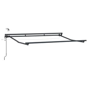 vidaXL Cadre de store &eacute;lectrique avec LED Anthracite 2,5 x 2 m