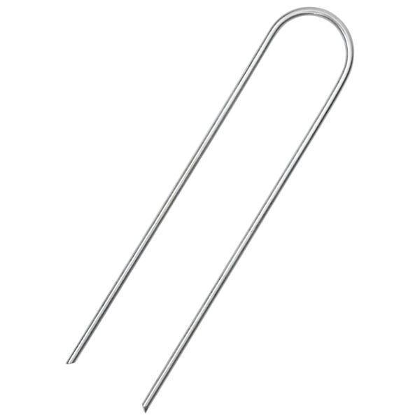 vidaXL Piquets de sol en forme de U 50 pcs 15x3,5 cm acier galvanisé