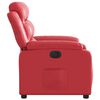 vidaXL Fauteuil inclinable électrique Rouge Similicuir