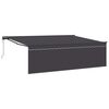 vidaXL Auvent r&eacute;tractable Anthracite 450 &times; 350 cm