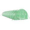 vidaXL Serre avec cadre en acier vert 42 m² 14x3x2 m