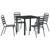 vidaXL Ensemble de salle &agrave; manger pour jardin 5 pc Anthracite