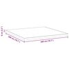 vidaXL Surmatelas Blanc 200 x 200 cm Tissu jacquard