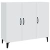 vidaXL Buffet blanc 90x34x80 cm bois d'ingénierie