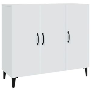 vidaXL Buffet blanc 90x34x80 cm bois d'ing&eacute;nierie
