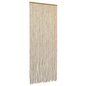 vidaXL Rideau de porte anti-insectes multicolore 90 x 200 cm Bambou