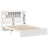 vidaXL Lit biblioth&egrave;que sans matelas blanc 160x200 cm bois pin massif