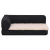 vidaXL Matelas de lit ergonomique de chien 90x64 cm Polaire aspect lin