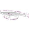 vidaXL Lit de palette sans matelas blanc bois massif