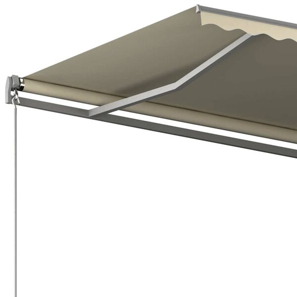 vidaXL Auvent automatique sur pied 400x300 cm Crème