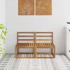 vidaXL 2 Pi&egrave;ce Sofa de milieu ext&eacute;rieur Bois d'Acacia Massif Naturel