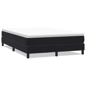 vidaXL Sommier &agrave; lattes de lit sans matelas noir 140x210 cm velours