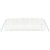 vidaXL Serre avec cadre en acier blanc 48 m&sup2; 8x6x2,85 m