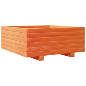vidaXL Jardini&egrave;re cire marron 60x60x26,5 cm bois de pin massif