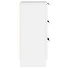 vidaXL Buffets 2 pcs blanc 30x30x70 cm bois d'ingénierie