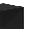 vidaXL Biblioth&egrave;que noir 80,5x35x170,5 cm bois d'ing&eacute;nierie