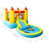 Happy Hop Château gonflable avec toboggan 200x365x190 cm PVC