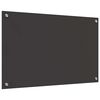 vidaXL Protection de cuisine 2 pcs Gris foncé 80 x 50 cm verre trempé