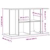 vidaXL Support pour aquarium vieux bois 100x40x60 cm bois d'ing&eacute;nierie