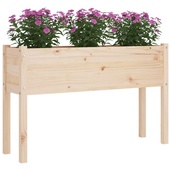 vidaXL Jardinière d'extérieur 110x31x70 cm bois de pin massif