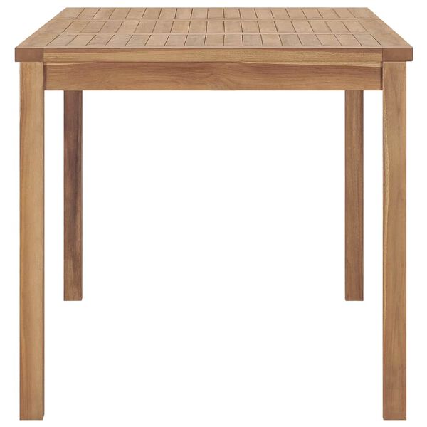 vidaXL Table à dîner de jardin 140x80x77 cm Bois de teck solide