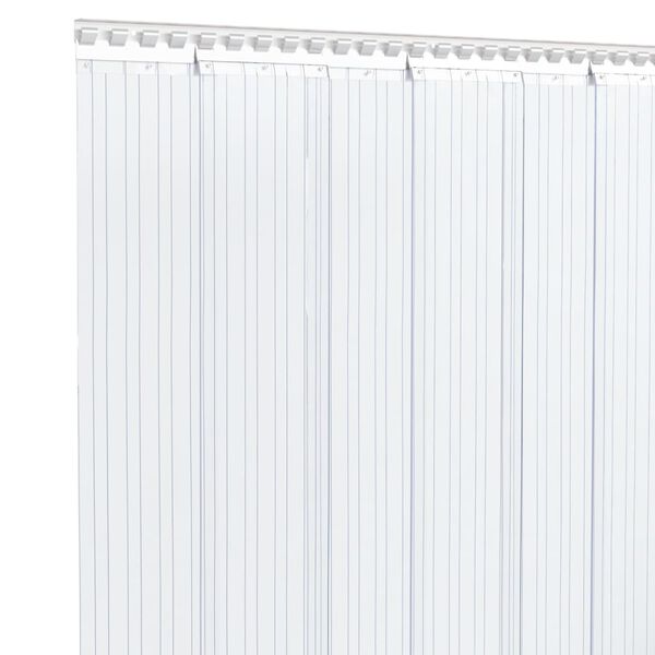 vidaXL Rideau de porte transparent 200 mmx1,6 mm 50 m PVC