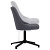vidaXL Chaise pivotante &agrave; manger Gris fonc&eacute; Tissu