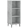 vidaXL Buffet haut Gris b&eacute;ton 34,5x34x180 cm Bois d'ing&eacute;nierie
