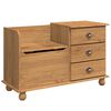 vidaXL Banc de rangement avec tiroir ASKIM Marron 100 x 39 x 62 cm